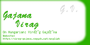gajana virag business card